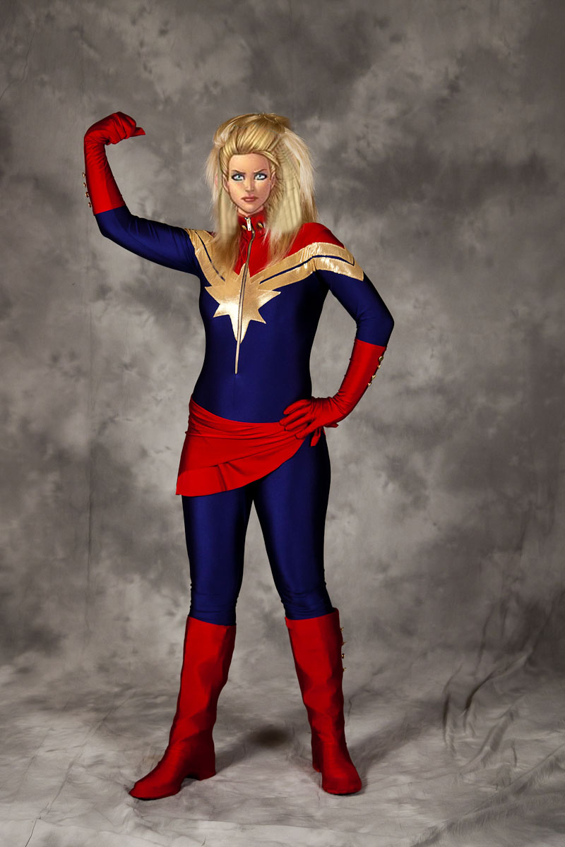 Ms.Marvel Carol Danvers Catsuits Cosplay Costume